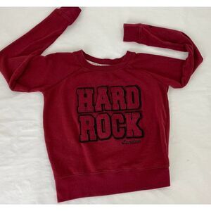 Hard Rock Cafe London Sweatshirt Red Black - Size XS